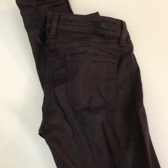 Paige aubergine coated jeans - Picture 2 of 3